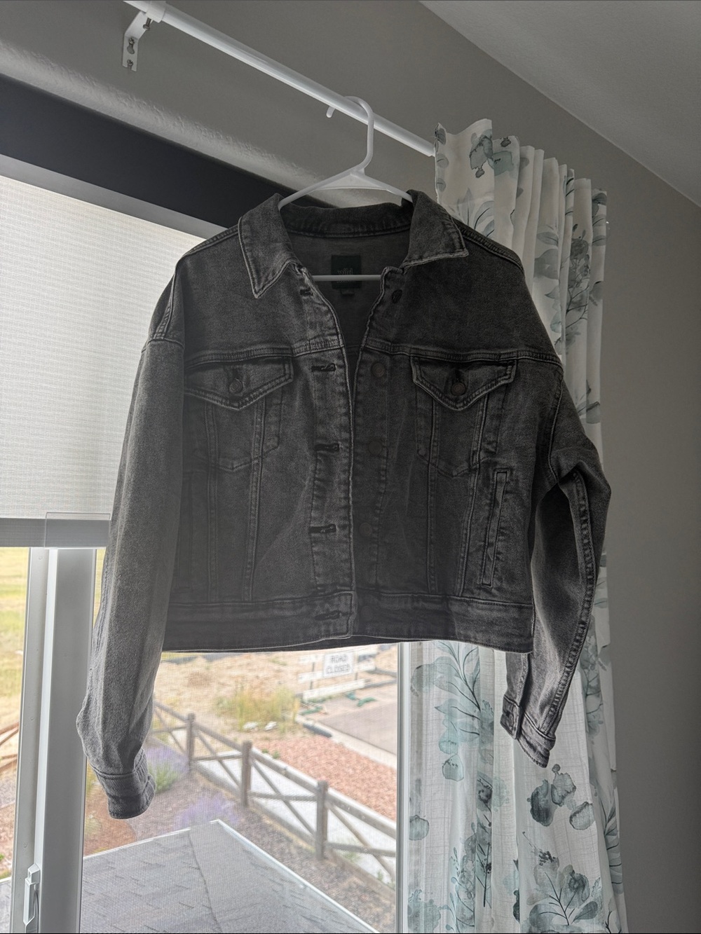 wild fable Washed Black Denim Jean Jacket